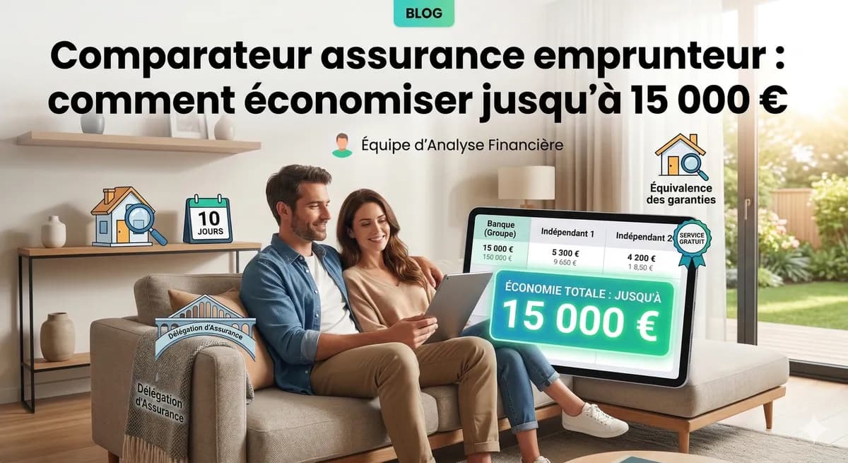 Comparateur assurance emprunteur : comment économiser jusqu'à 15 000 €