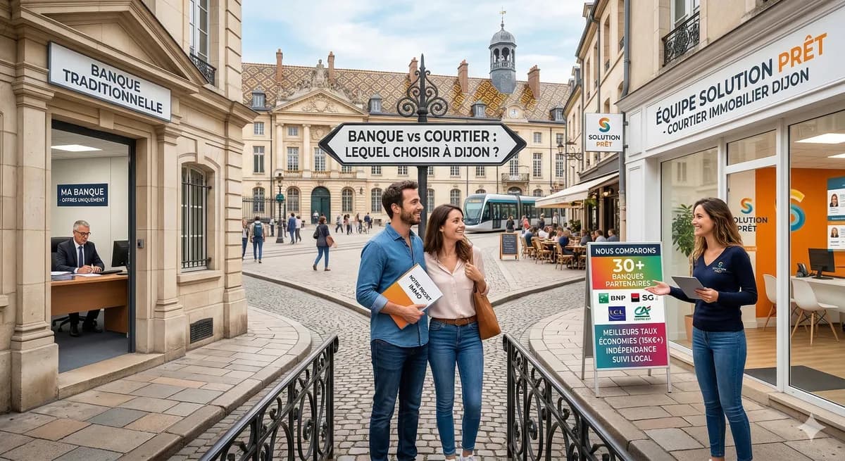 Courtier vs banque : pourquoi passer par un courtier à Dijon ?